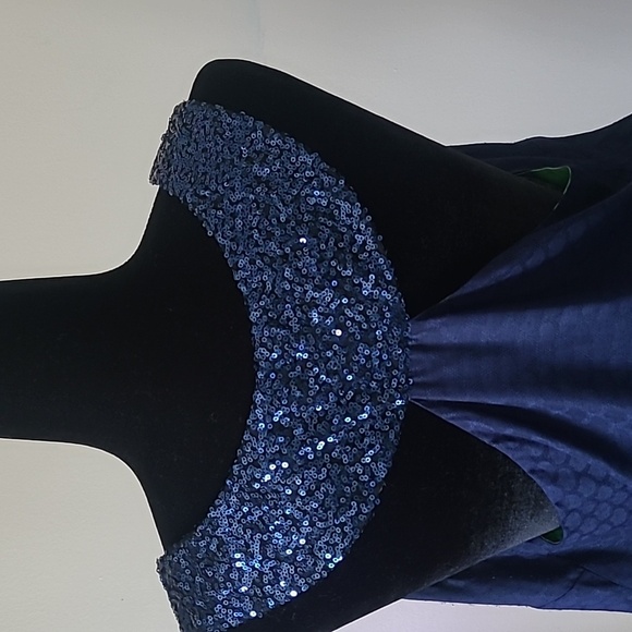 LILLY PULITZER Calissi Dress Sequin Neckline High Low Silk Blends S Large - Picture 5 of 9